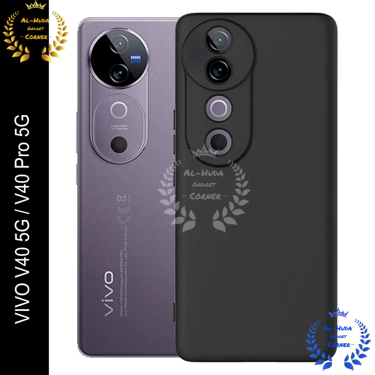 Shockproof & Transparent Crystal Clear Back Cover Case / Matte Protective Lens Flexible Back Cover for vivo V40 5G / vivo V40 Pro 5G | Slim Silicone Cover with Soft Lining Shockproof Full Body Bumper Case