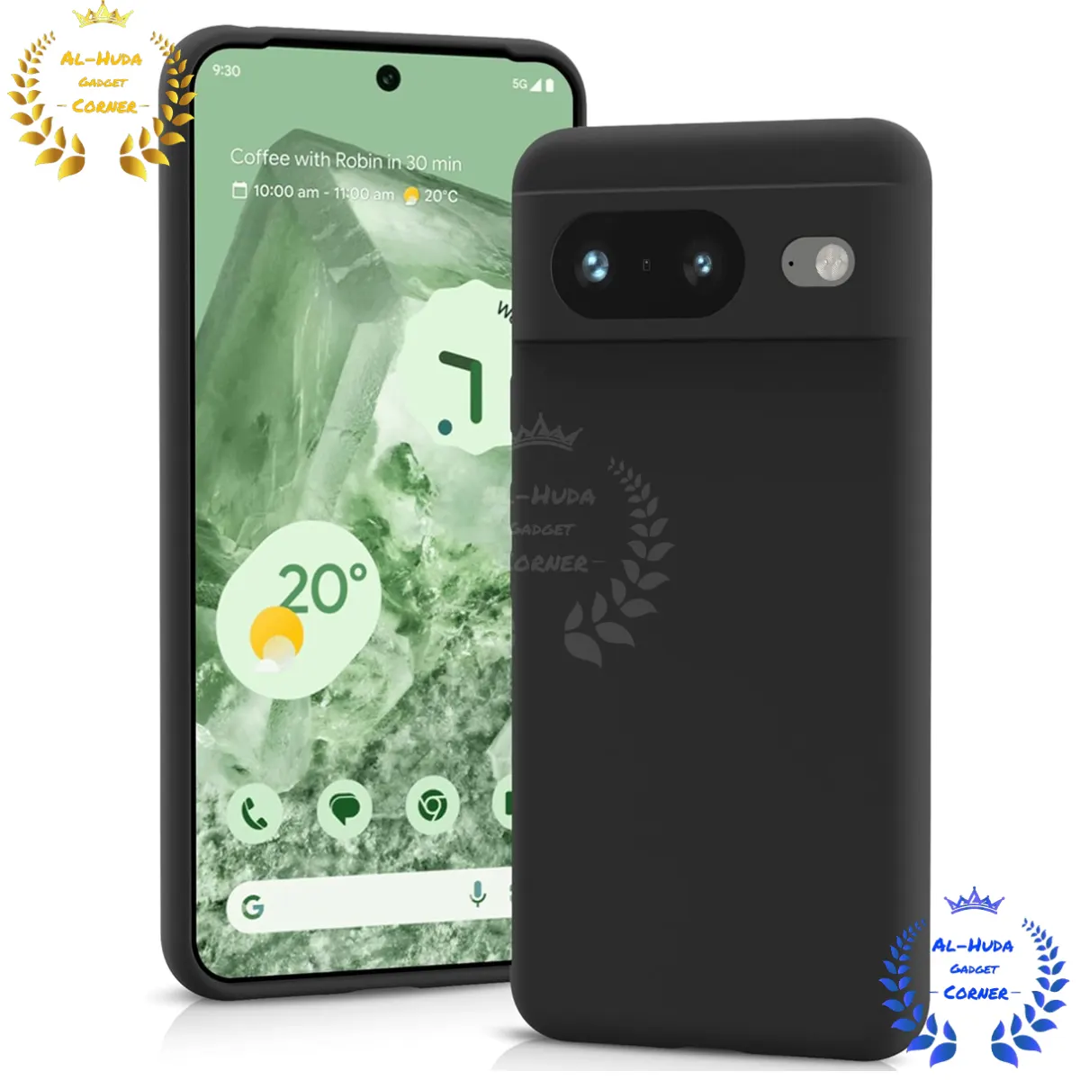 Shockproof & Transparent Crystal Clear Back Cover Case / Matte Protective Lens Flexible Back Cover for Google Pixel 8 5G | Slim Silicone Cover with Soft Lining Shockproof Full Body Bumper Case