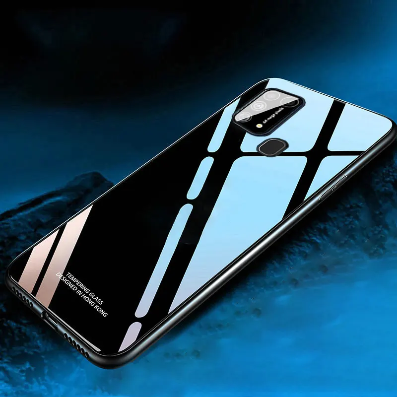 Tempered Glass Cover For Samsung Galaxy M31 Mobile Back Cover Full Protection With Tempered Glass