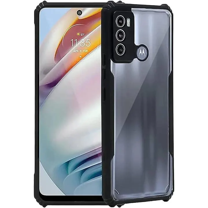 Xundd Back Cover for Motorola Moto G40 / Moto G60 Transparent Hybrid Hard PC Back Bumper