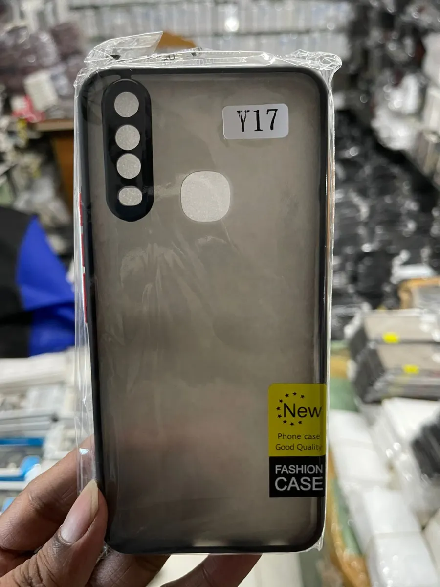 Premium Liquid Matte cover for vivo Y17 Back Cover with Camera Protection