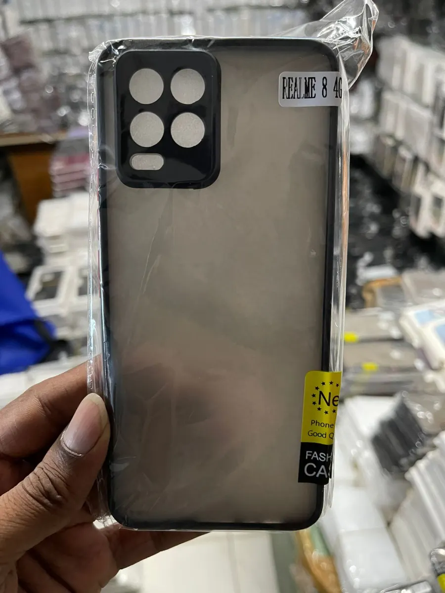 Premium Liquid Matte cover for Realme 8 4G Back Cover with Camera Protection