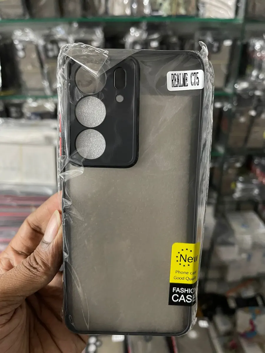 Premium Liquid Matte cover for Realme C75 Back Cover with Camera Protection