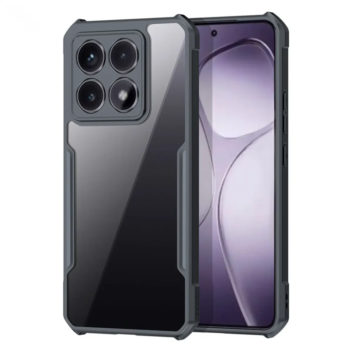 Xundd Back Cover for Xiaomi 14T / Xiaomi 14T Pro Transparent Hybrid Hard PC Back Bumper