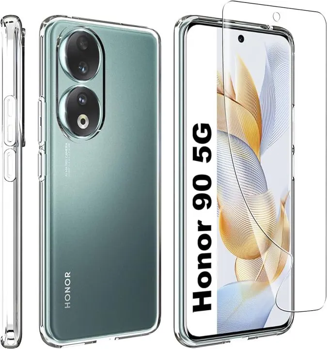 Transparent Back Cover For HONOR 90 Anti Yellow Cover ( Mobile Cover )