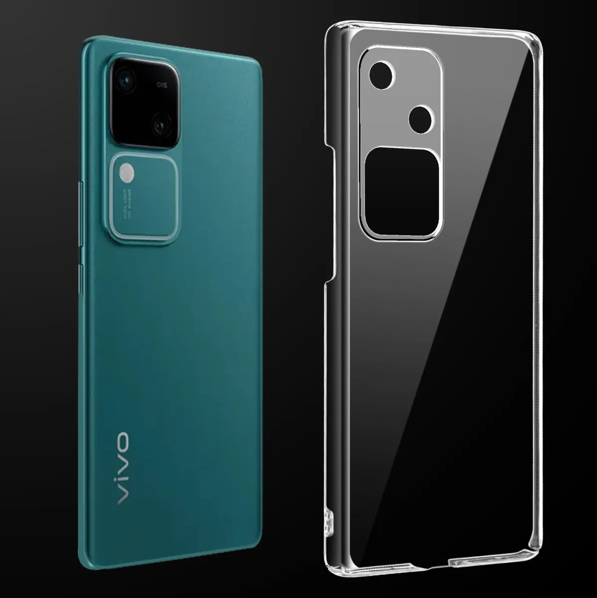 Transparent Back Cover For Vivo V30 Anti Yellow Cover ( Mobile Cover )