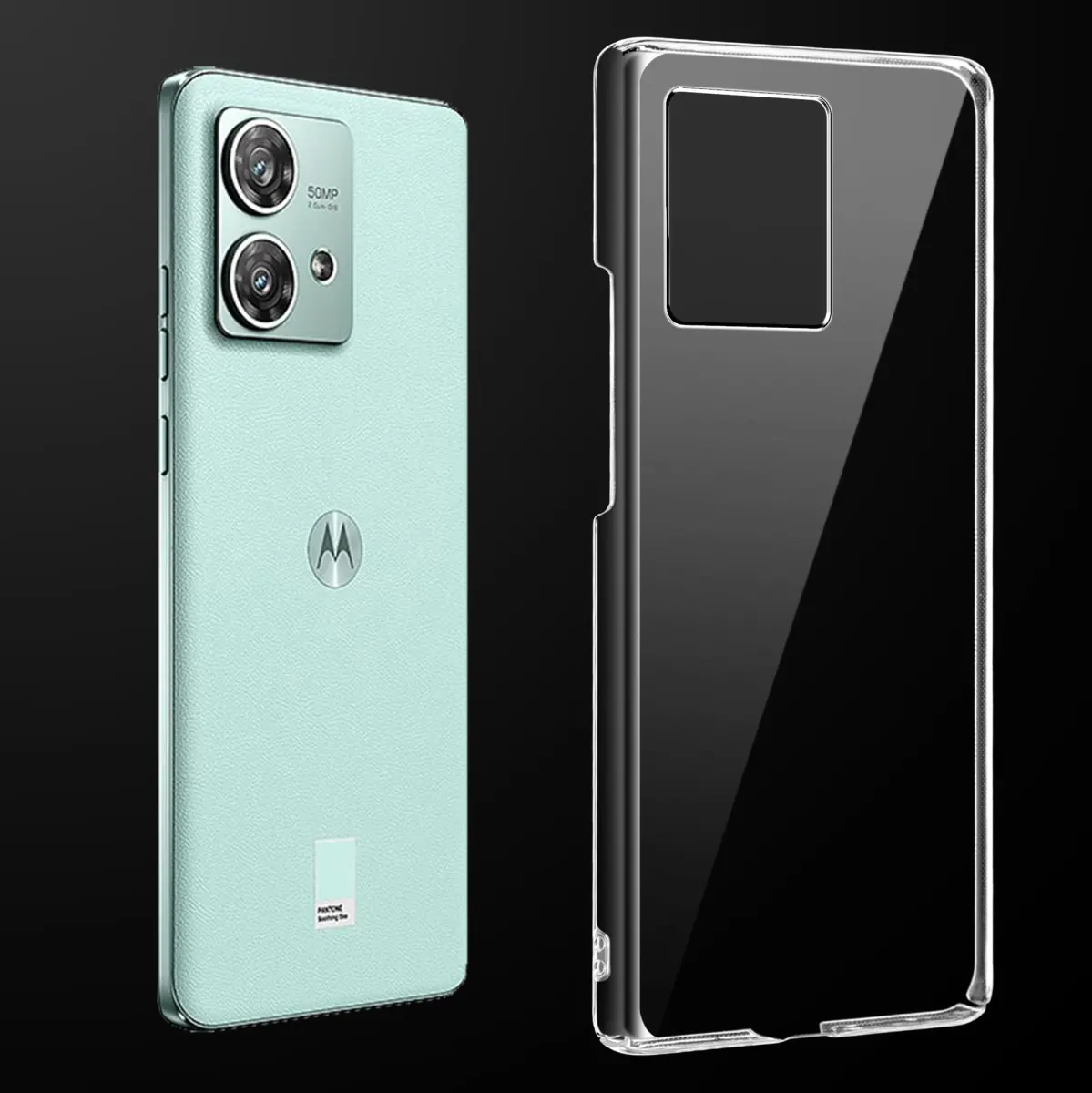 Transparent Back Cover For Motorola EDGE 40 NEO Anti Yellow Cover ( Mobile Cover )