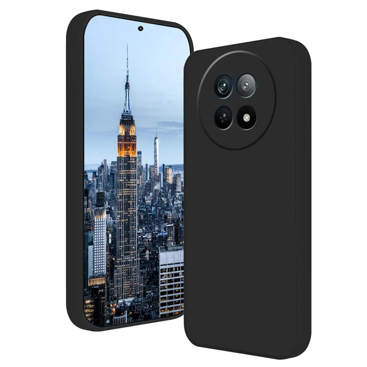 Premium Liquid Silicone Cover for Realme 12X 5G Back Cover with full camera protection