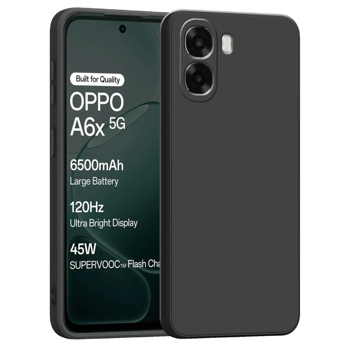 Premium Liquid Silicone Cover for Oppo A6x Back Cover with full camera protection