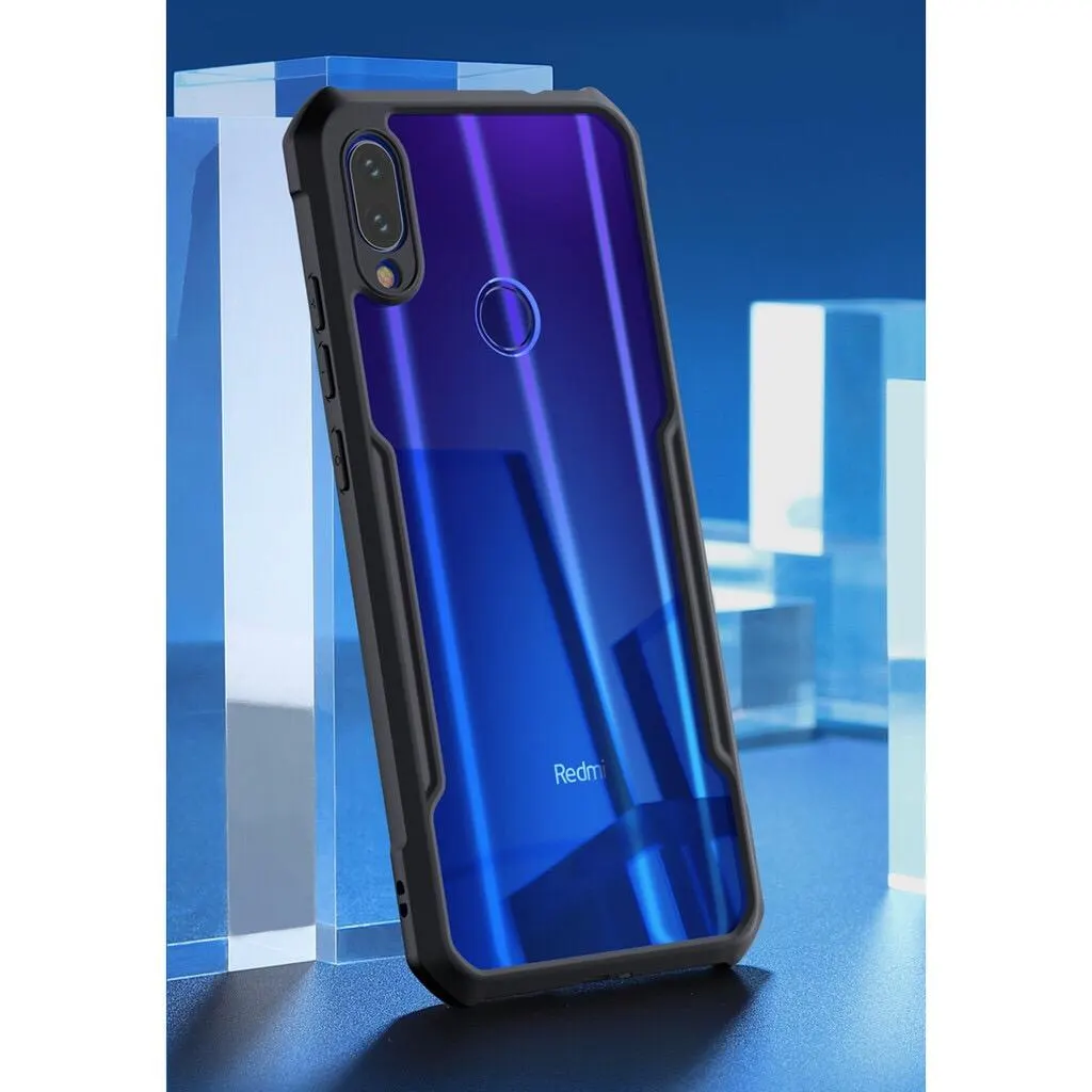 Xundd Back Cover for Redmi Note 7 Transparent Hybrid Hard PC Back Bumper