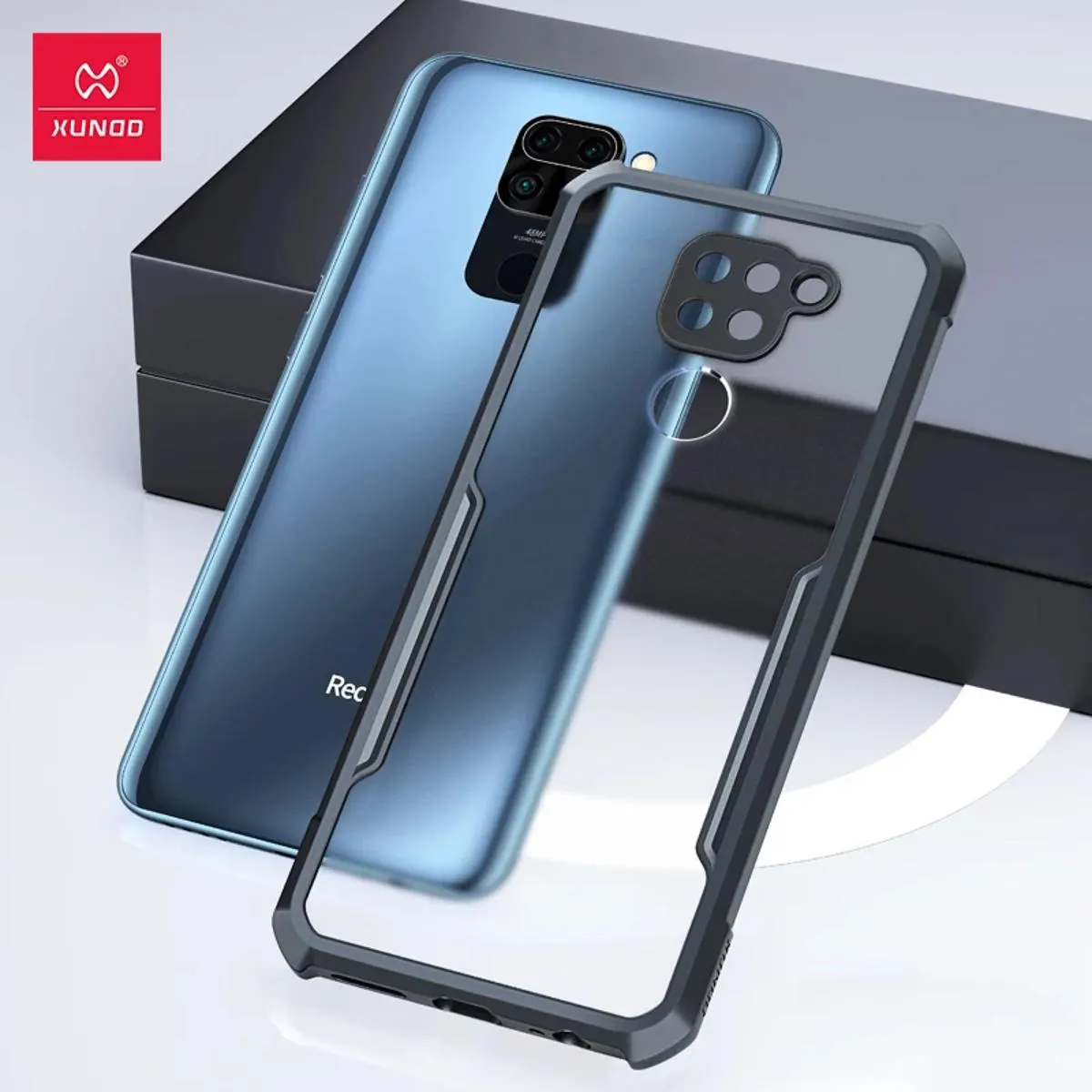 Xundd Back Cover for Redmi Note 9 Transparent Hybrid Hard PC Back Bumper