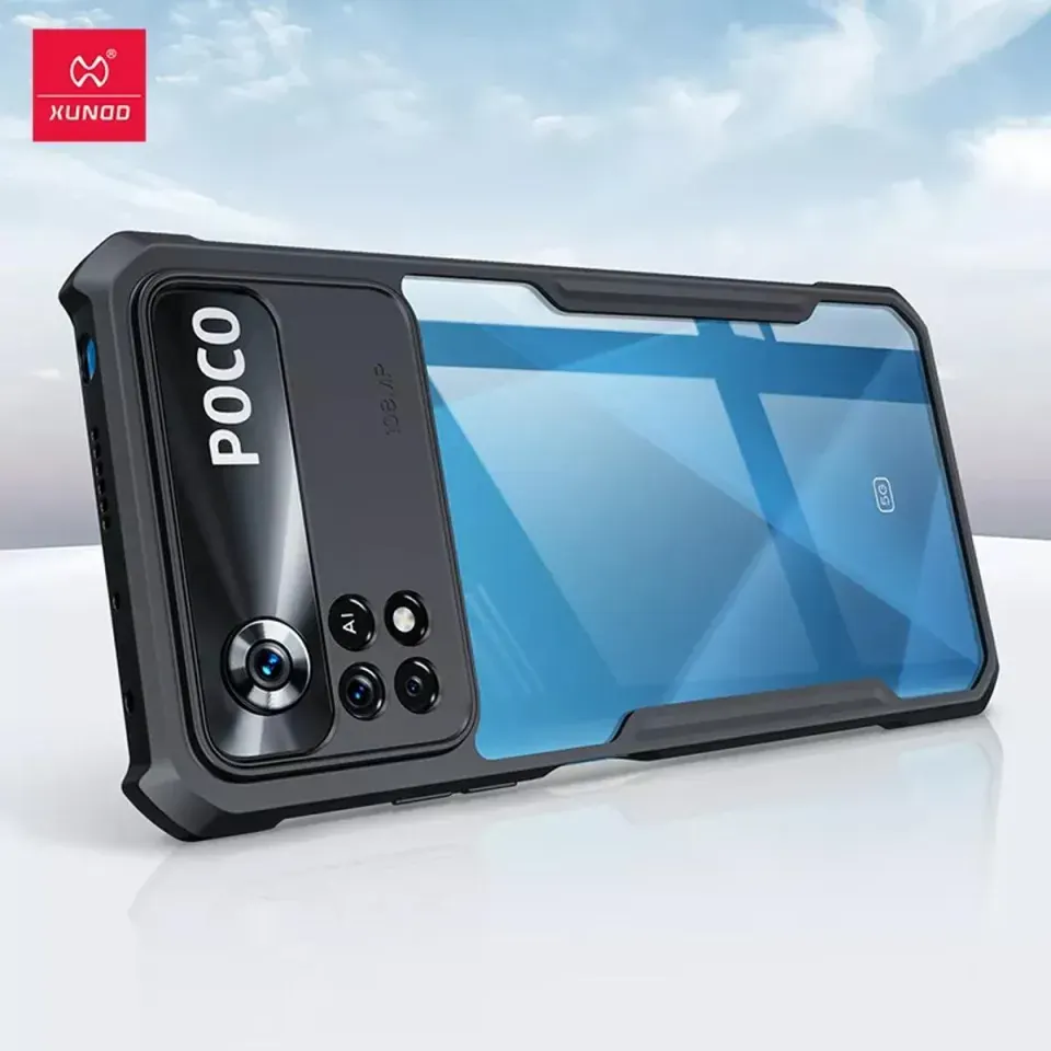 Xundd Back Cover for Redmi Poco X4 Pro 5G Transparent Hybrid Hard PC Back Bumper