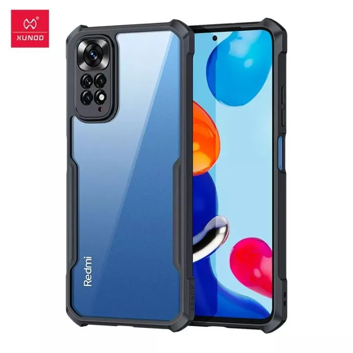 Xundd Back Cover for Redmi Note 11 4G Transparent Hybrid Hard PC Back Bumper