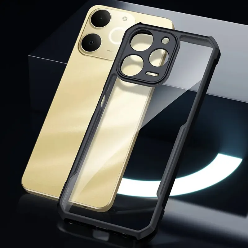 Xundd Back Cover for Realme Note 70 Transparent Hybrid Hard PC Back Bumper