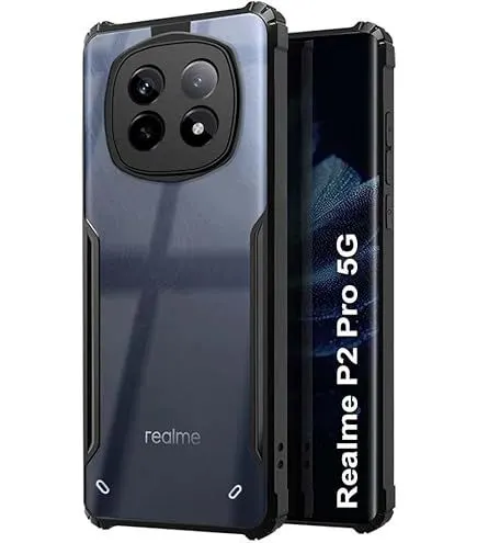 Xundd Back Cover for Realme Narzo 70 Turbo 5G Transparent Hybrid Hard PC Back Bumper