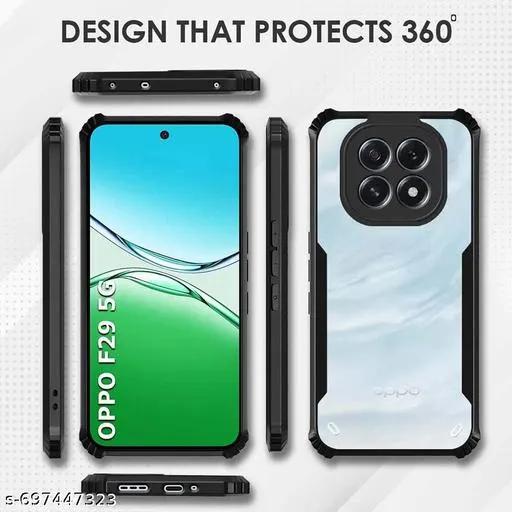 Xundd Back Cover for F29 5G Transparent Hybrid Hard PC Back Bumper