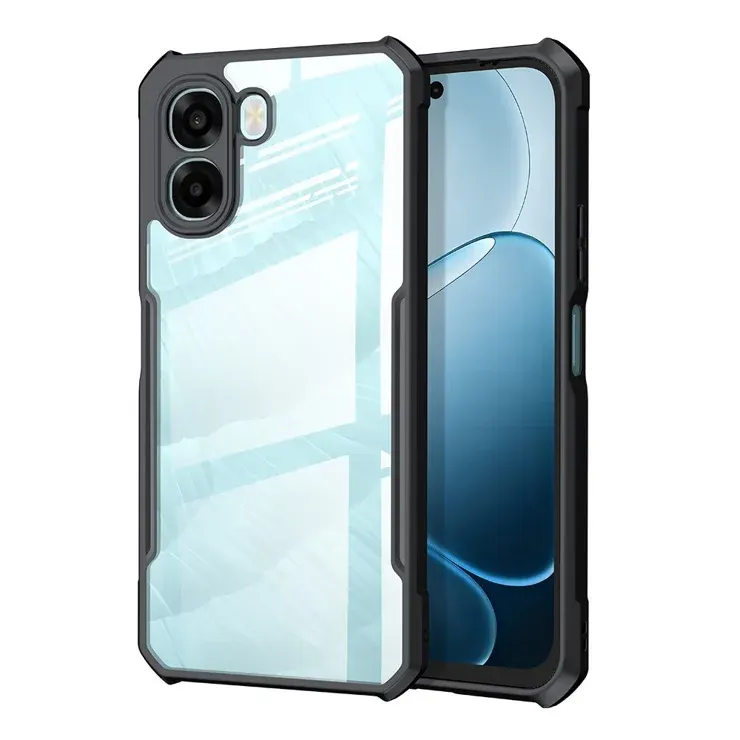 Xundd Back Cover for Oppo A6 5G Transparent Hybrid Hard PC Back Bumper