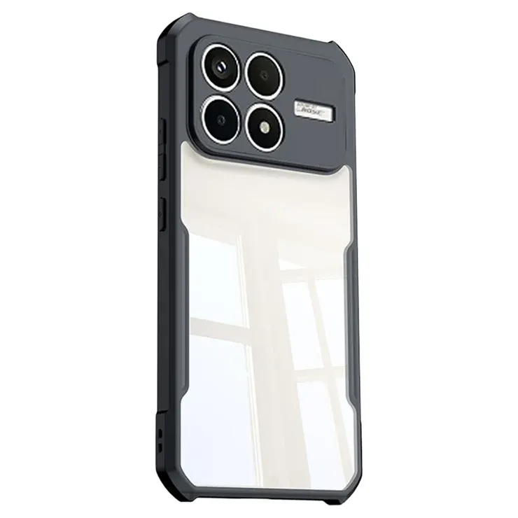 Xundd Back Cover for Redmi K90 5G Transparent Hybrid Hard PC Back Bumper