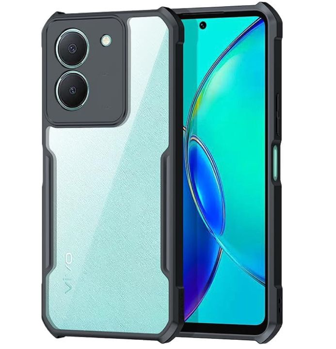 Xundd Back Cover for Vivo Y18 Transparent Hybrid Hard PC Back Bumper