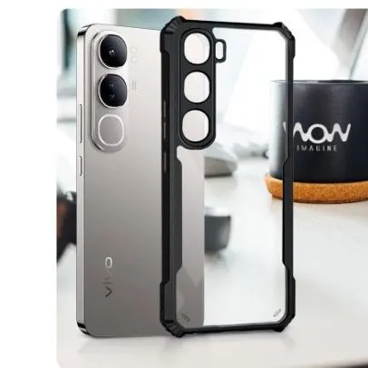 Xundd Back Cover for Vivo Y21D Transparent Hybrid Hard PC Back Bumper