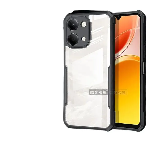 Xundd Back Cover for Vivo Y05 4G Transparent Hybrid Hard PC Back Bumper