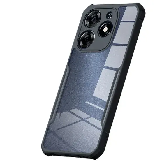Xundd Back Cover for Itel A70 Transparent Hybrid Hard PC Back Bumper