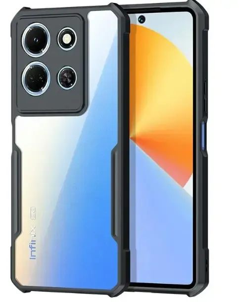 Xundd Back Cover for Infinix Note 30 Pro 5G Transparent Hybrid Hard PC Back Bumper