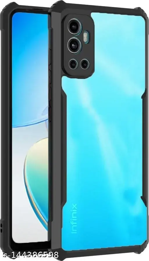 Xundd Back Cover for Infinix Hot 12 Transparent Hybrid Hard PC Back Bumper