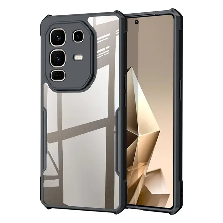 Xundd Back Cover for Infinix Note 50 4G Transparent Hybrid Hard PC Back Bumper