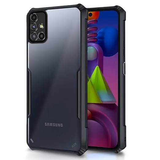 Xundd Back Cover for Samsung Galaxy M51 Transparent Hybrid Hard PC Back Bumper