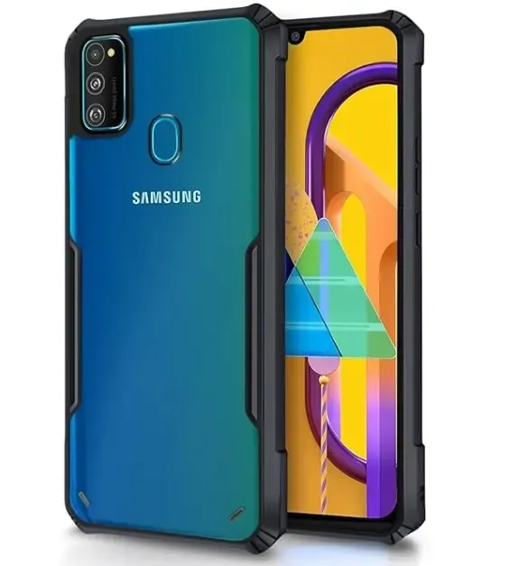 Xundd Back Cover for Samsung Galaxy M21 Transparent Hybrid Hard PC Back Bumper