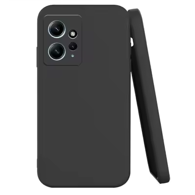 Premium Liquid Silicone Cover For Redmi 12 4G Back Cover with full camera protection