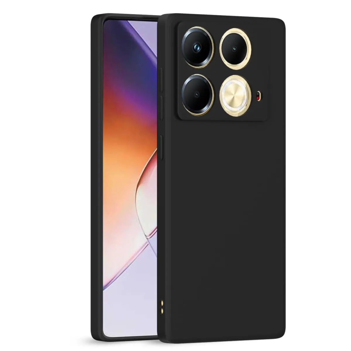 Premium Liquid Silicone Cover For Infinix Note 40 Back Cover with full camera protection