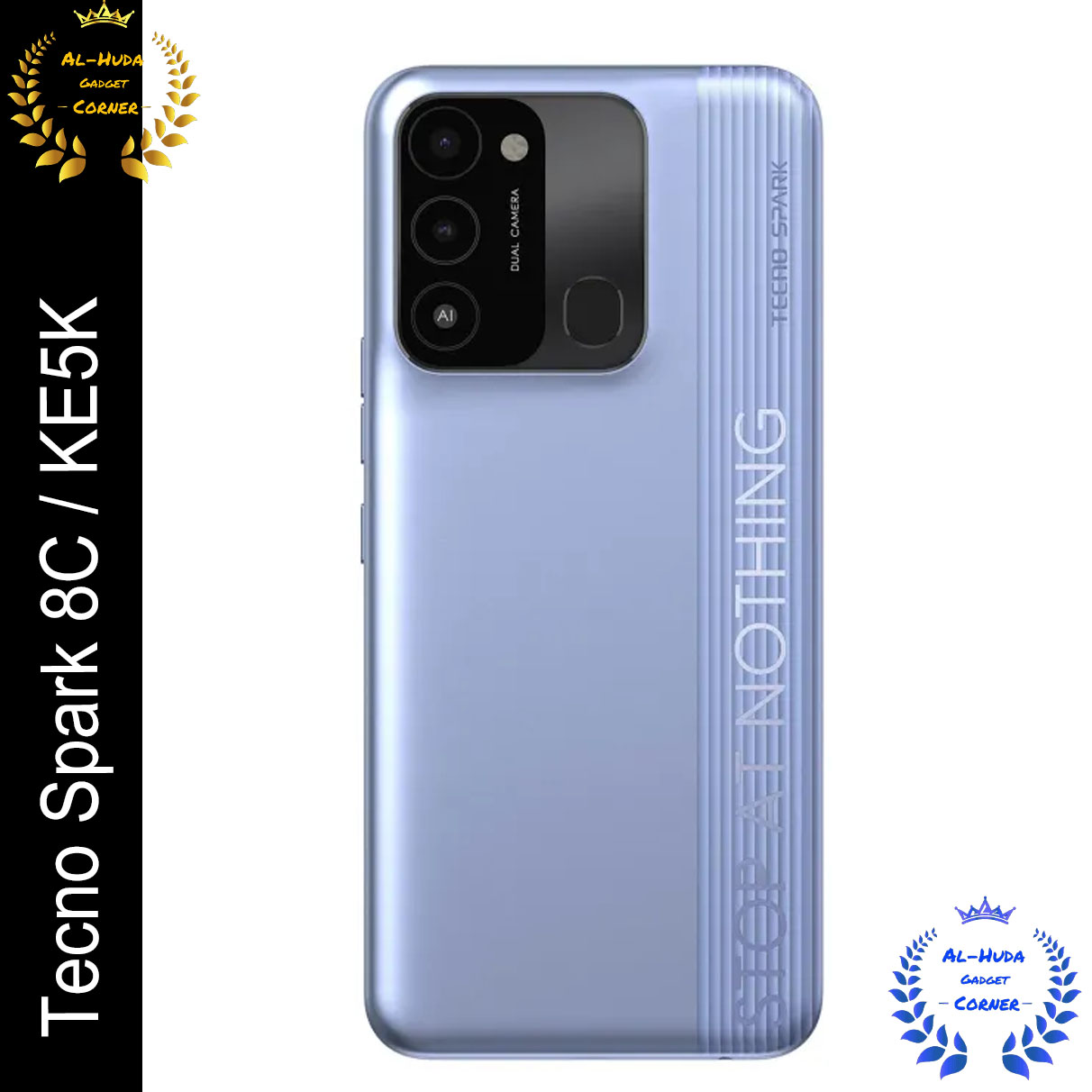 Tecno Spark 8C / KE5K - (Plastic) Back Shell / Casing / Back Panel / Battery Cover / Back Door / Back Replacement Part (Best Quality)