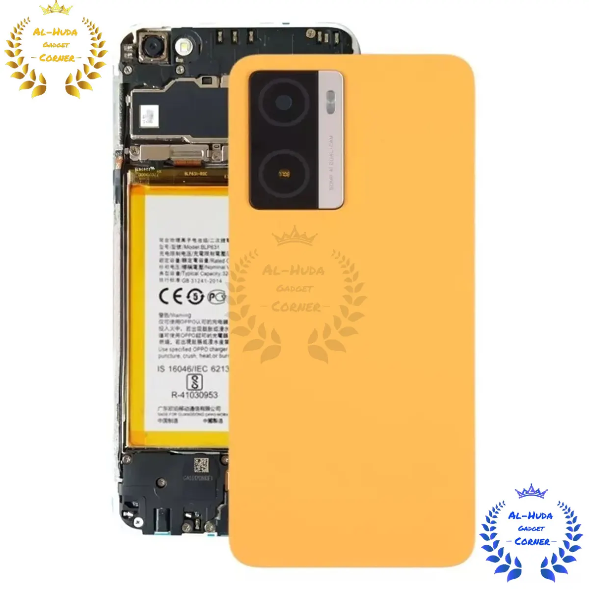 Original For OPPO A77 Battery Cover Door Back Housing Rear Case For OPPO A77 Battery Door Replacement Parts + Camera Lens - Price in Bangladesh