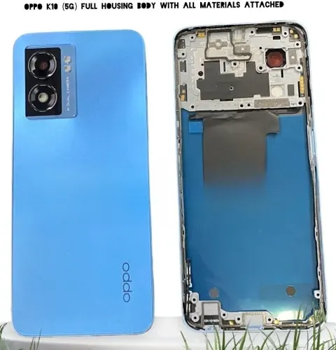 Oppo K10 5G Housing Backshell With Side Frame , Side Button and Camera Lens Complete Body Casing Replacement For Oppo K10 5G - Price in Bangladesh