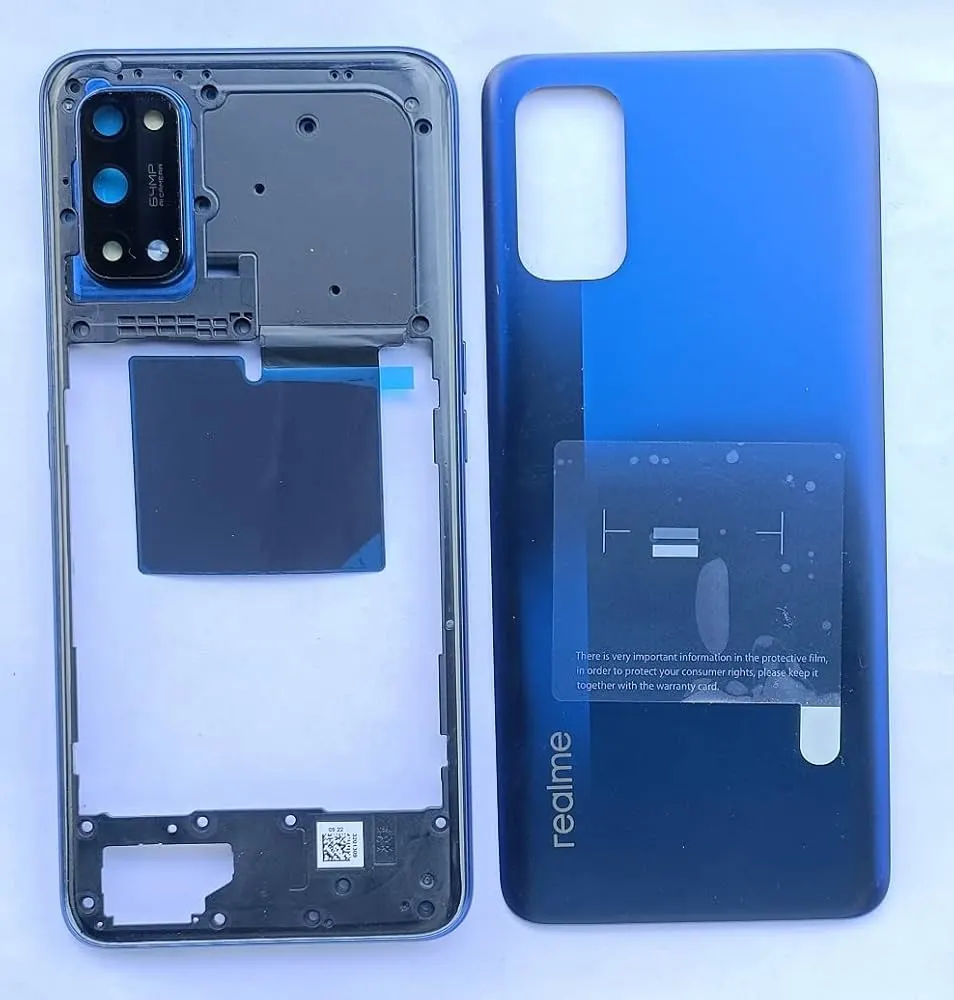 Realme 7 Pro Housing Backshell With Side Frame , Side Button and Camera Lens Complete Body Casing Replacement For Realme 7 Pro - Price in Bangladesh