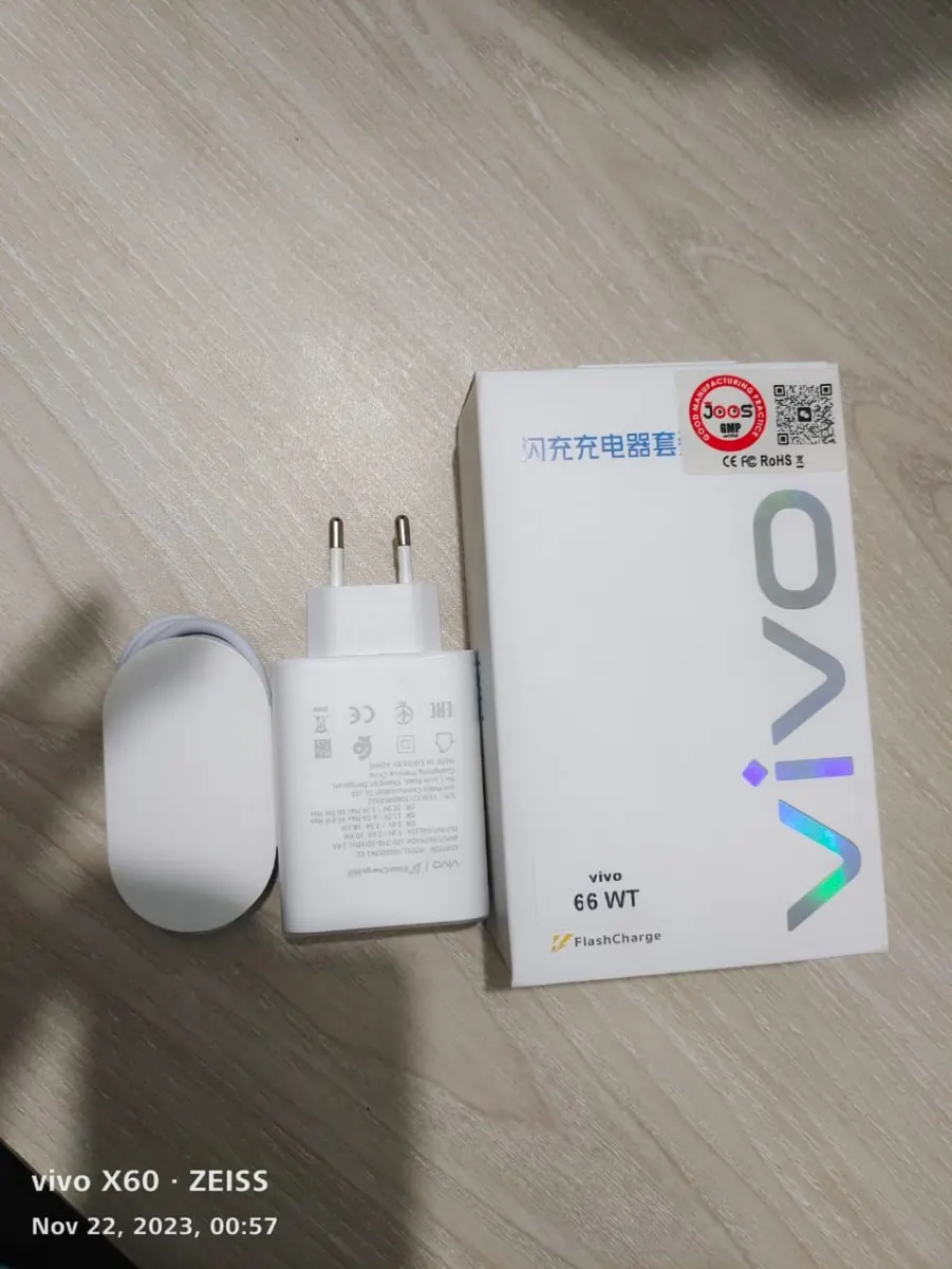 original Vivo 66W FlashCharge 2.0 Charger for Vivo X Series & Latest/5G Phones.For Vivo V23 , V23e , V23e 5G , V23 5G , V23 Pro , V25 , V25 , Y35 ,Y55 , Y76 5G , Y75 ,  Y78 , Y78+ , iQOO Z7 , iQOO Z7s , iQOO Pad , X70 Pro Charger & Adapter Price in Bangladesh - Mobile.com.bd