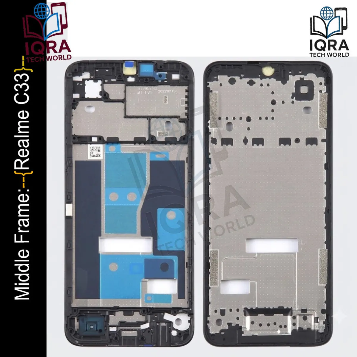 Realme C33 Middle Frame Chassis / Lcd Frame Replacement Parts Price in Bangladesh - Mobile.com.bd