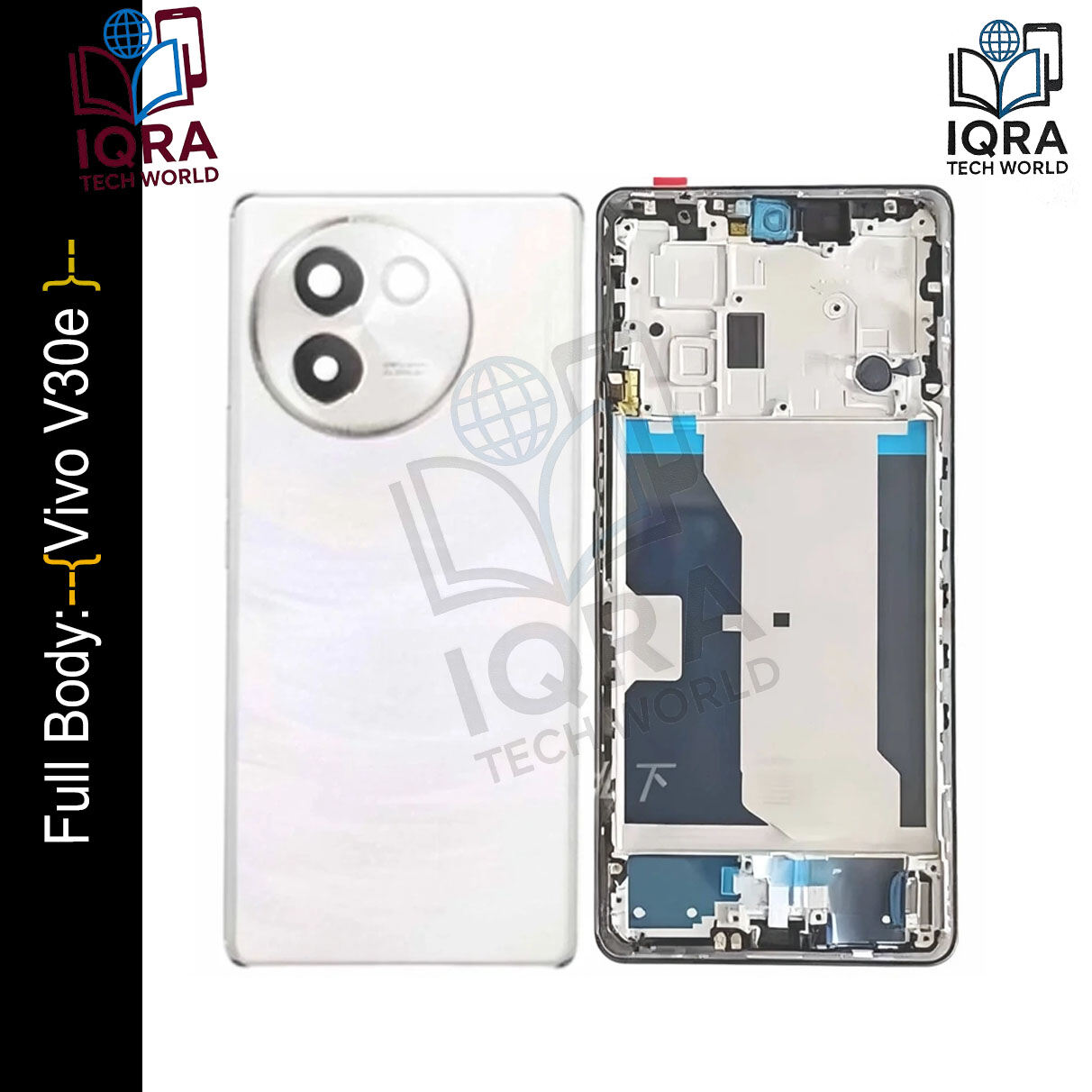 Vivo V30e Full Body Housing / Middle Frame Chassis with Back Panel(White)