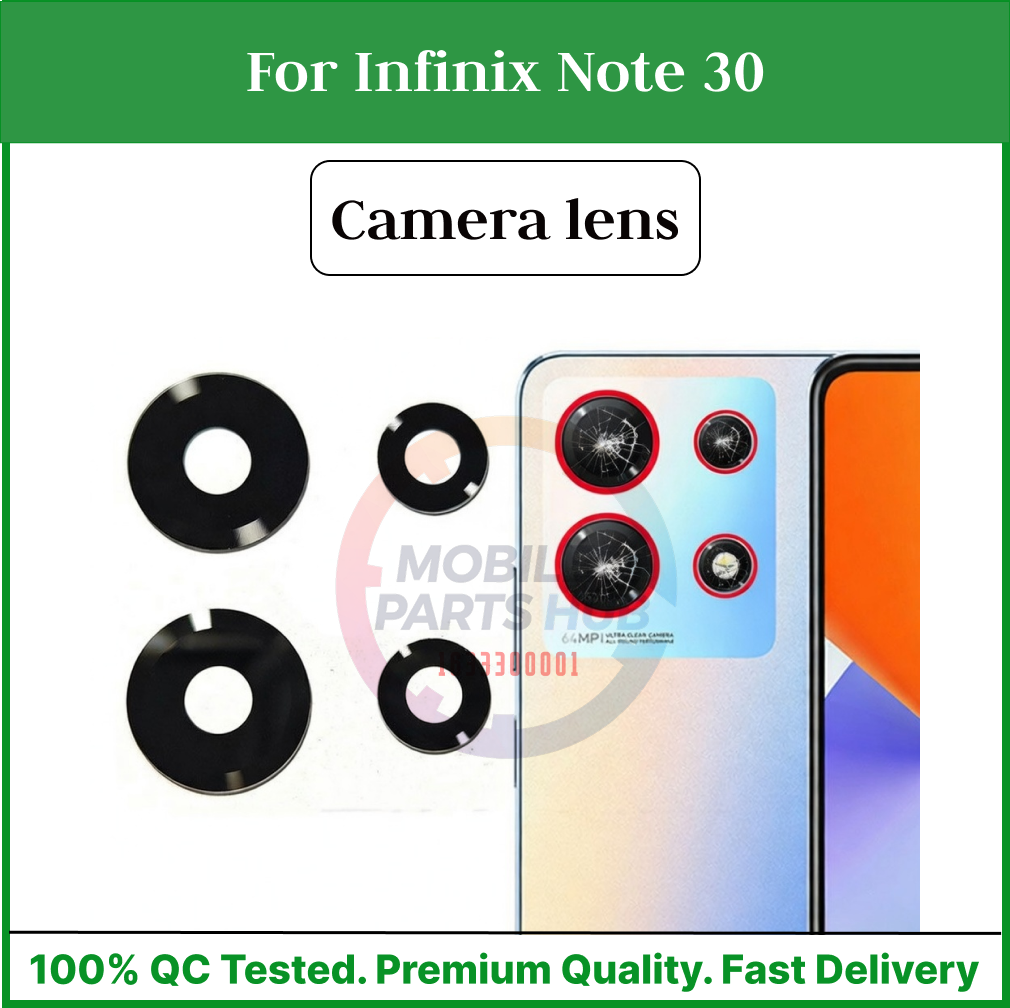 Camera Main Glass Lens  For Infinix Note 30 Replacement Part (Not Tempered Camera Glass Protector)