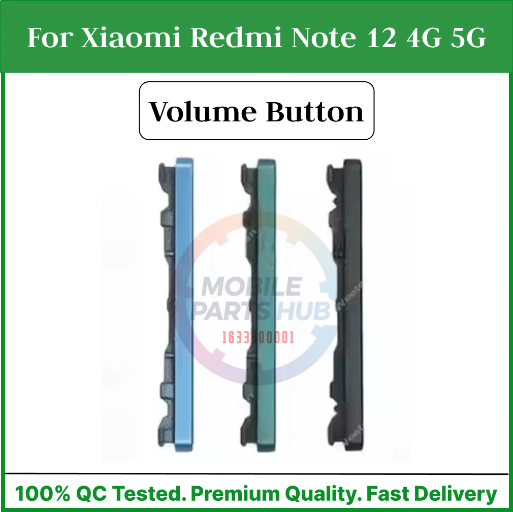 Volume Button Out Side Key For Xiaomi Redmi Note 12 4G 5G External Side Button - Price in Bangladesh