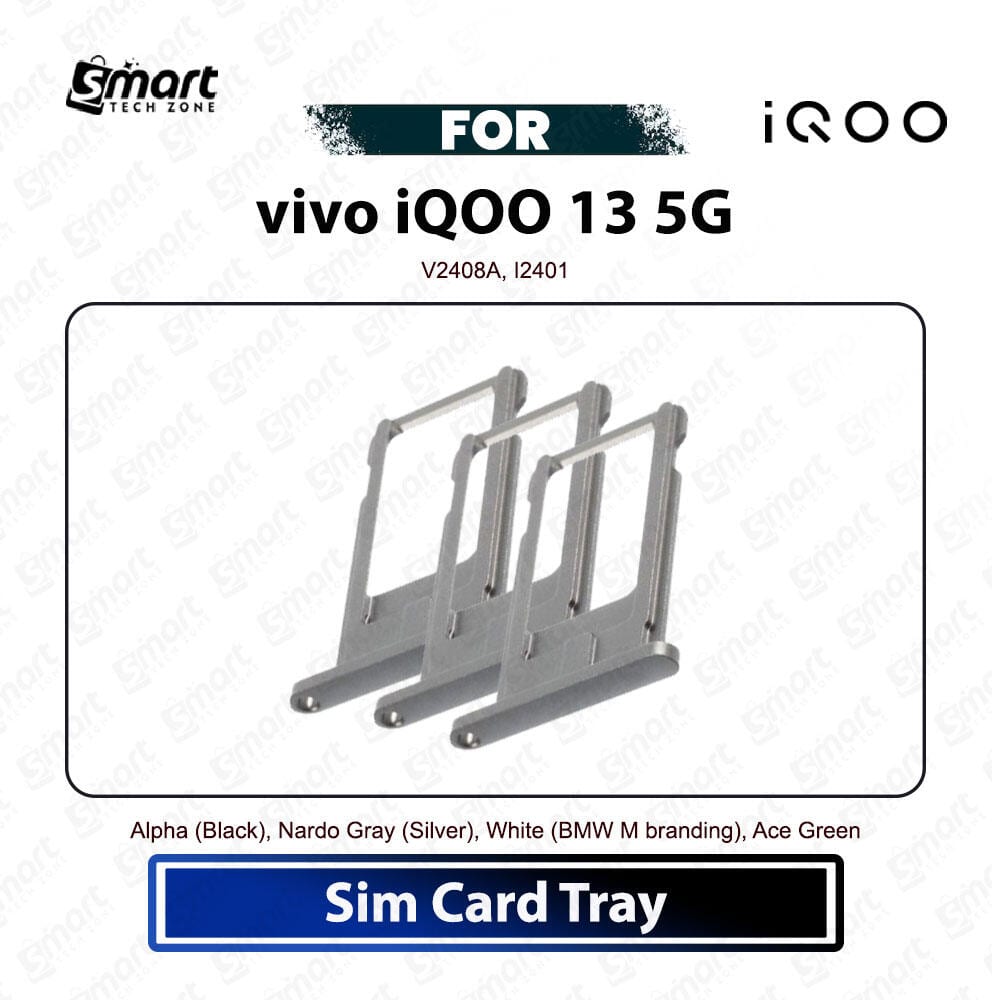 vivo iQOO 13 5G SIM Tray | SIM Card Tray | SIM Holder | SIM Slot Tray | Dual SIM Tray | SD Card Holder | Replacement | Premium Quality For V2408A, I2401 - Price in Bangladesh
