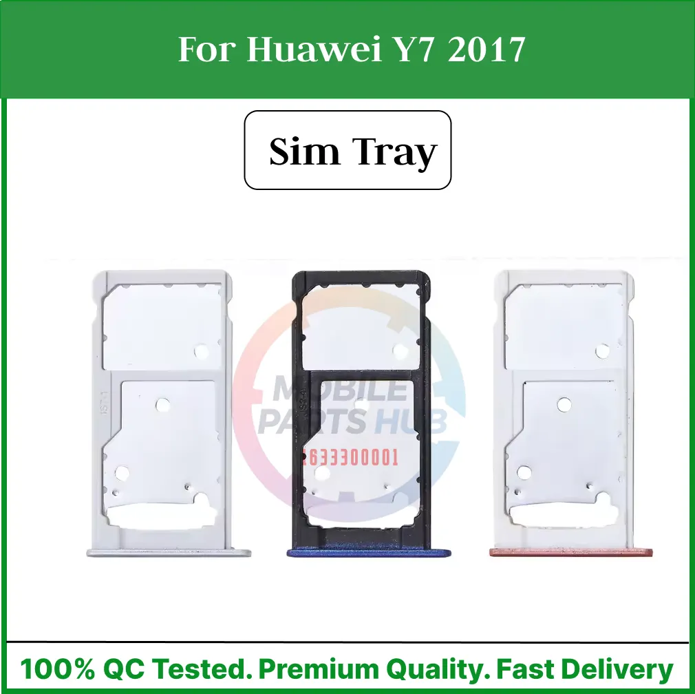 Huawei Y7 2017 Nano Sim Card Tray Holder Sim Adaptor With Free Sim Ejector Pin Replacement Part - Price in Bangladesh