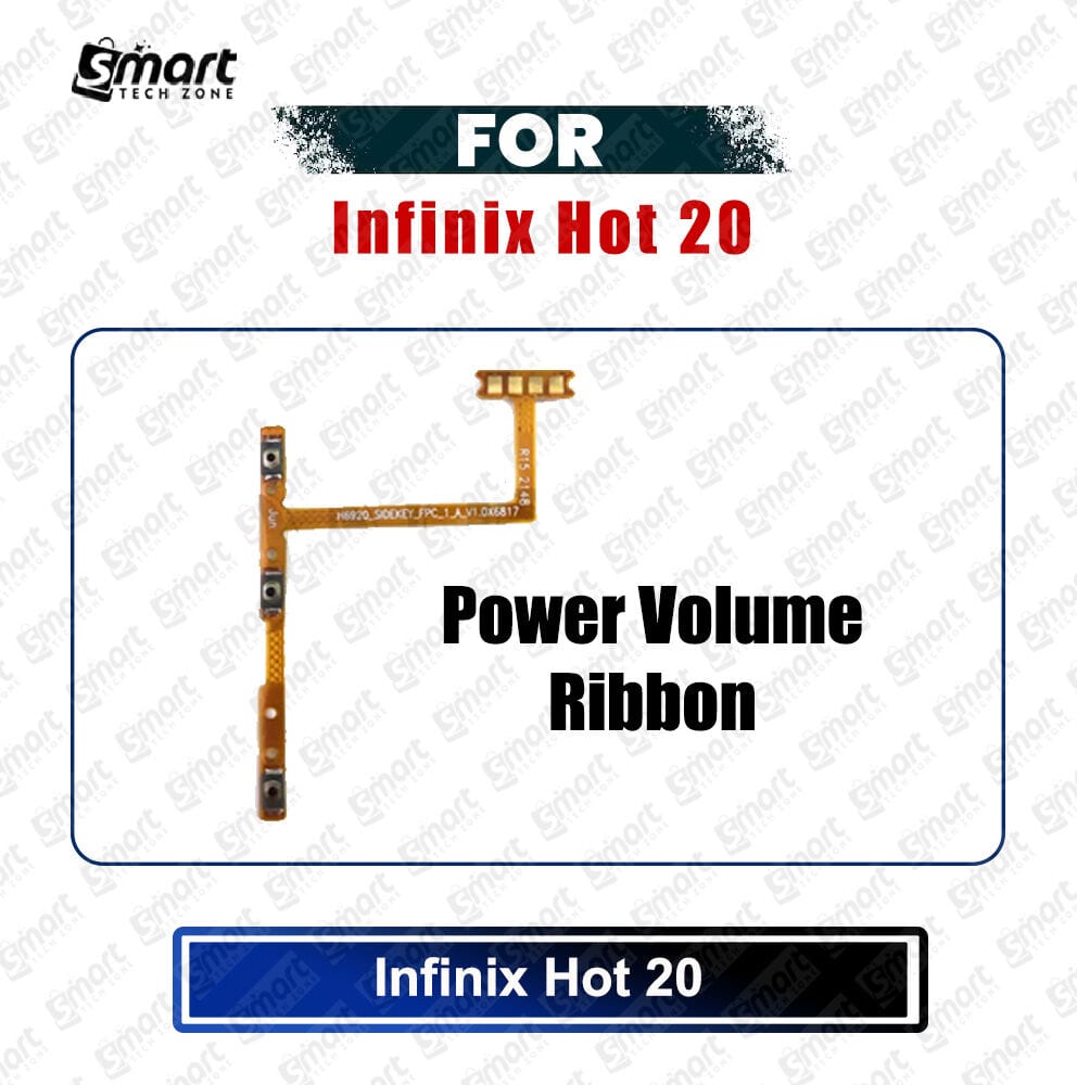 Infinix Hot 20 Power and Volume Button Flex Cable Ribbon Replacement Repair - Price in Bangladesh