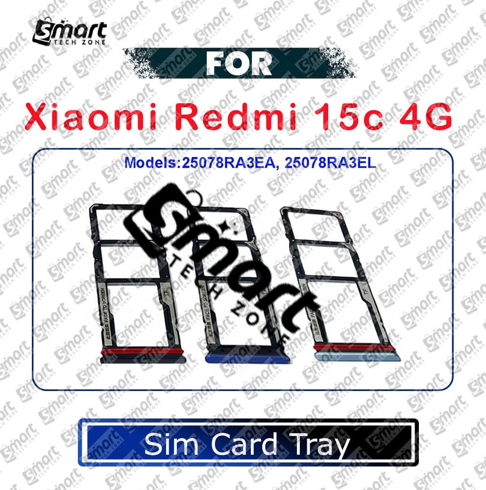 For Xiaomi Redmi 15c Sim Tray Micro SD Card Slot with Sim Ejector Pin Replacement Parts - Price in Bangladesh