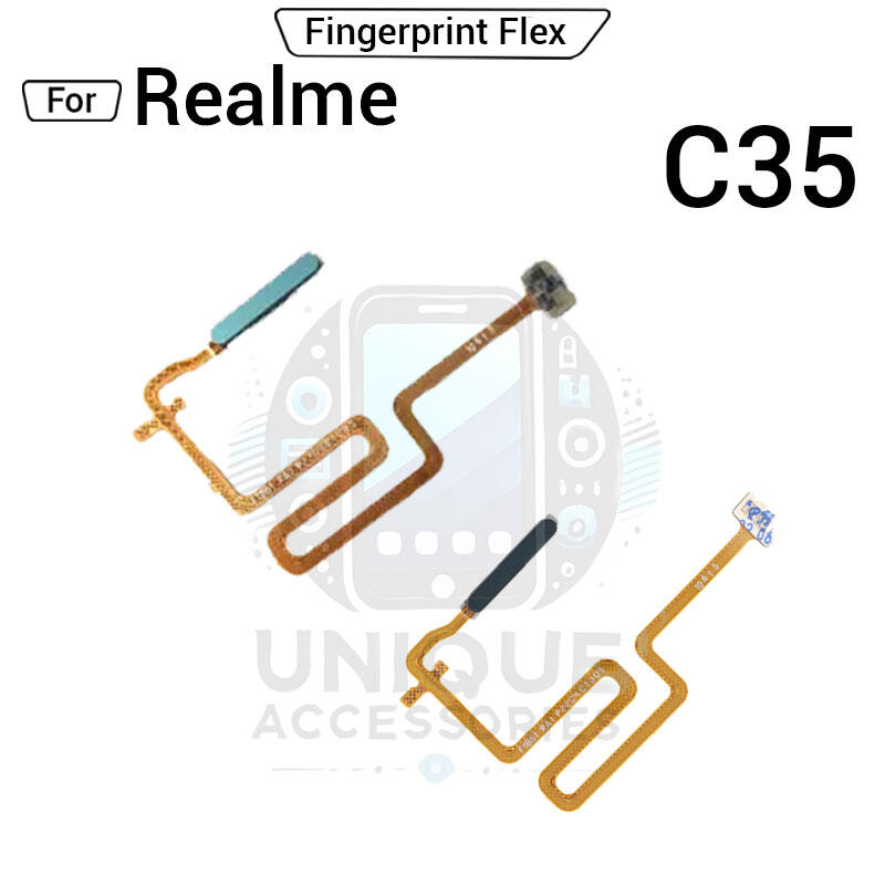 Power Button Fingerprint Sensor Flex Cable For Realme C35 ON OFF Key Sensor Home Touch Fingerprint Sensor Flex Ribbon - Price in Bangladesh