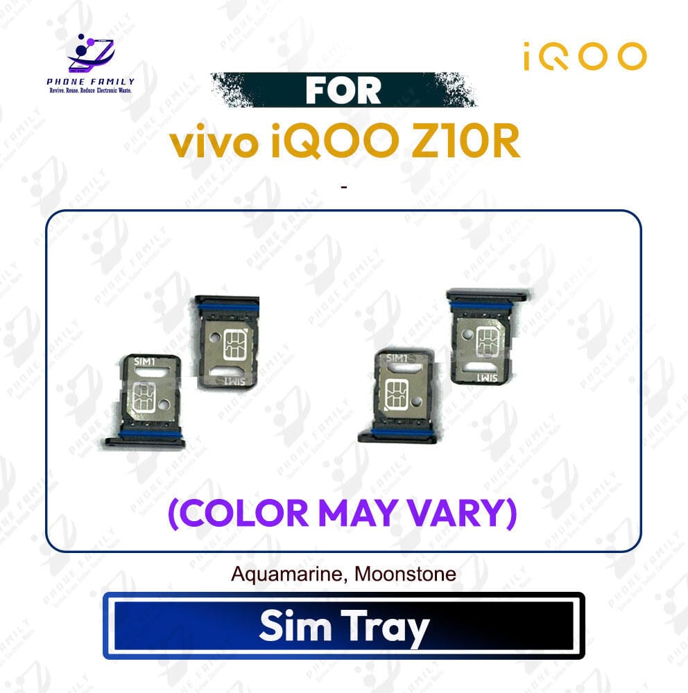 vivo iQOO Z10R Sim Tray / Sim Slot /SD Card Tray /Holder Card compatible Replacement Parts - Price in Bangladesh