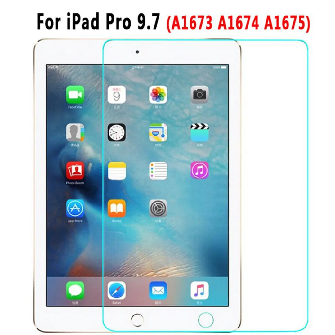 For Apple Ipad Pro (2016) 9.7"" Inches Clear Screen Protector Tempered Glass Protector Gorilla Glass Transparent Clear Phone Cases & Covers Price in Bangladesh - Mobile.com.bd