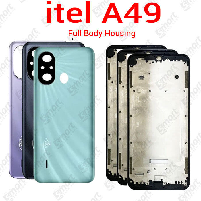 itel For itel A49 Full Body Housing With Camera Glass (LCD Frame, Side/Middle Frame, Back Panel/Backshell) Back Panels & Housings Price in Bangladesh - Mobile.com.bd